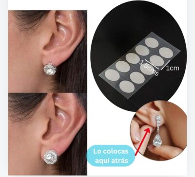 PARCHES SOPORTE para aretes / Blister 10 unidades