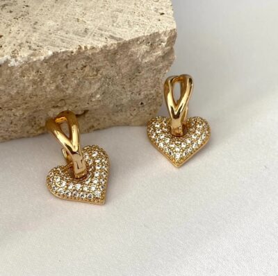 Acero Inoxidable Enchapado Oro 18K, Zirconias - Imagen 3