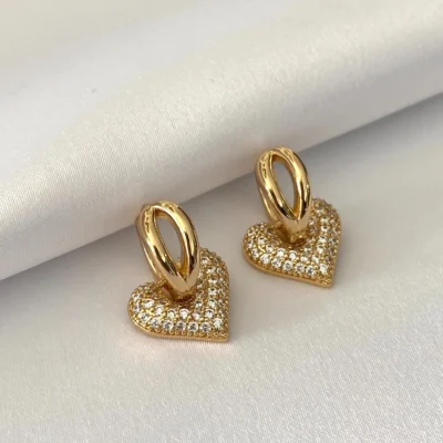 Acero Inoxidable Enchapado Oro 18K, Zirconias - Imagen 4