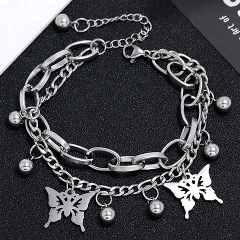 Pulsera Doble de Acero Inoxidable 