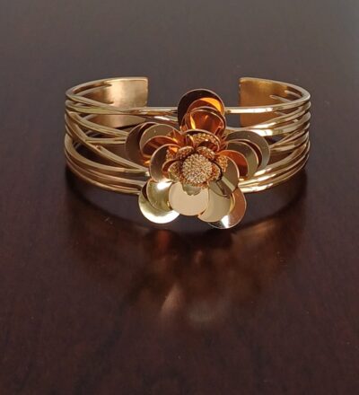 Brazalete en Acero Inoxidable Enchapado en Oro 14K   - Imagen 4