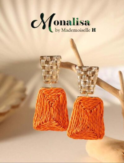 Raffia, Enchapados en Oro 18K 